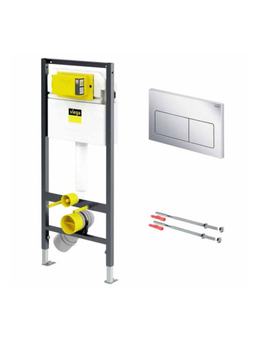 Viega Prevista Комплект структура за вграждане с бутон VISIGN FOR STYLE 5 хром