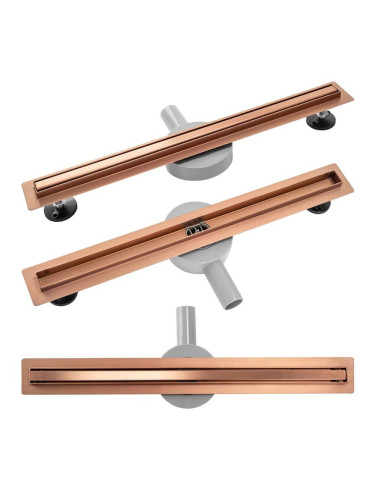 ЛИНЕЕН СИФОН REA NEO SLIM PRO BRUSHED COPPER 60