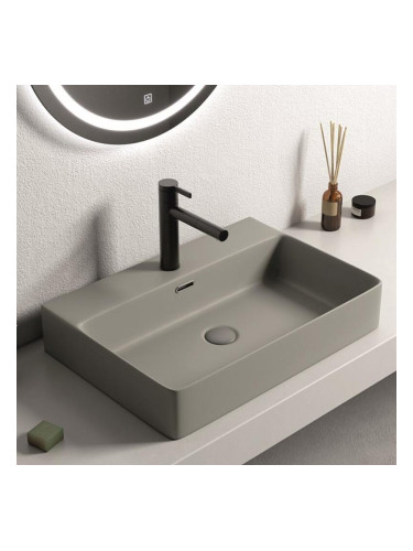 Порцеланов умивалник, сив мат ICB 5042MG