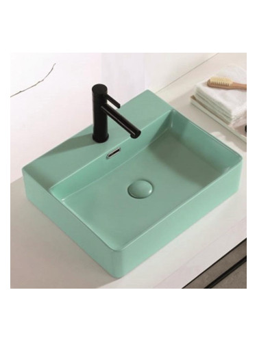 Порцеланов умивалник, зелен мат ICB 5042LG