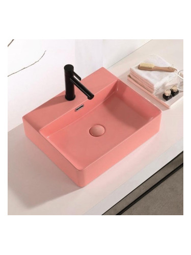 Порцеланов умивалник, розов мат ICB 5042PINK