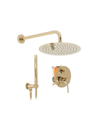 ДУШ СИСТЕМА ЗА ВГРАЖДАНЕ REA LUNGO L. GOLD + BOX