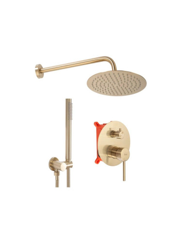 ДУШ СИСТЕМА ЗА ВГРАЖДАНЕ REA LUNGO GOLD MATT + BOX