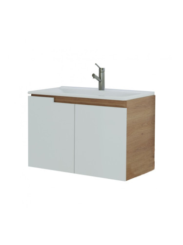 Arte - PVC шкаф за баня с мивка, две врати