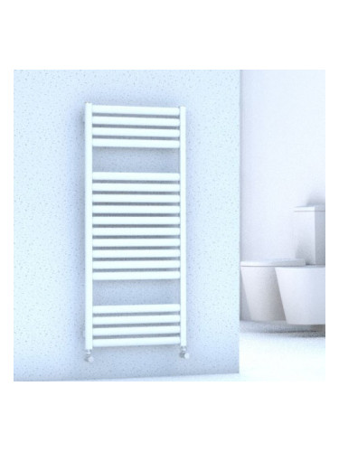 Бяла алуминиева лира за баня SPARK 480х1100мм