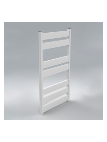 Бяла алуминиева лира за баня DP 425х880мм