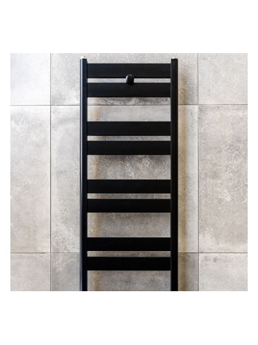 Черна алуминиева лира за баня GTT 500x1200мм