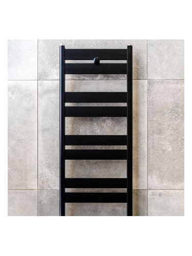 Черна алуминиева лира за баня GTT 400x1200мм