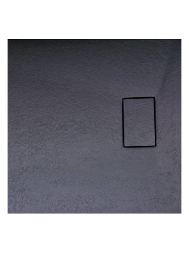 Поддушово корито 80х80 черен мат, ROUGH STONE ICST 8010RS-2