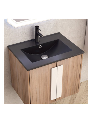 ПВЦ ШКАФ ЗА БАНЯ + МИВКА ЧЕРЕН МАТ