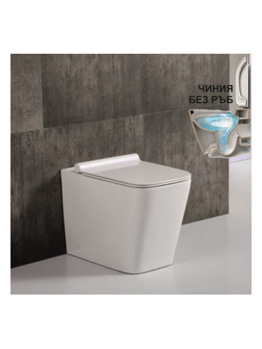Порцеланова тоалетна чиния за стоящ монтаж ICC 5436W