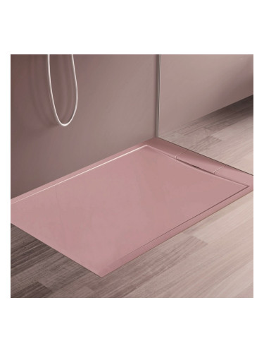 Поддушово корито от смолист камък MARBLE TEXTURE Розово