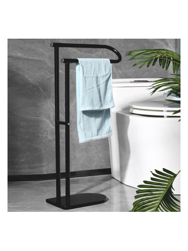 Стояща поставка за хавлия ICA 3445B черен мат
