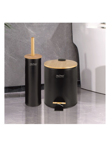 Комплект тоалетно кошче за баня с четка за тоалетна ICA 8354B