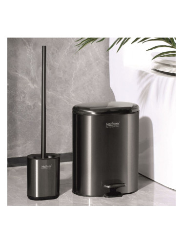 Комплект тоалетно кошче за баня с четка за тоалетна ICA 8355GG