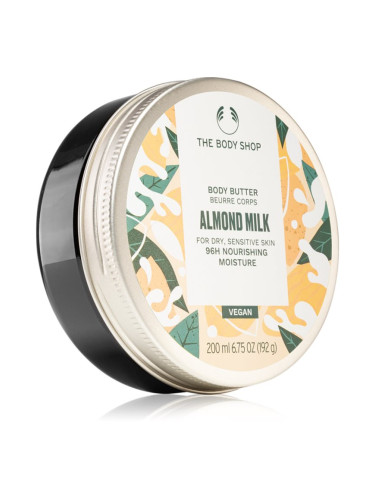 The Body Shop Almond Milk Body Butter подхранващо масло за тяло за суха и чувствителна кожа 200 мл.
