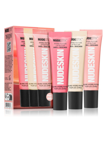 Nudestix Nudeskin Hydra-Peptide Lip Butter Tint Set подаръчен комплект (за устни)