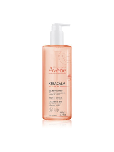 Avène XeraCalm Nutrition нежен измиващ гел за суха и чувствителна кожа 500 мл.