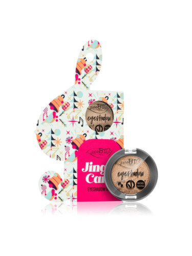 puroBIO Cosmetics Jingle Care Eyeshadow Box сенки за очи подаръчно издание цвят 01 Sparkling Wine 2,5 гр.