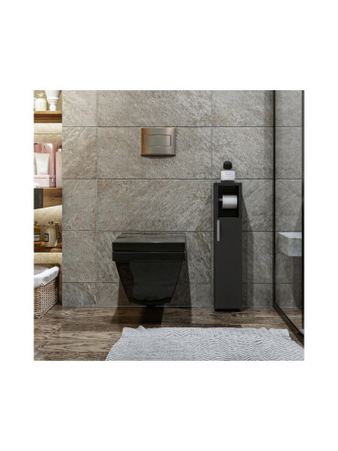 Шкаф с отделение за тоалетна хартия STAR 65x15 cм антрацит