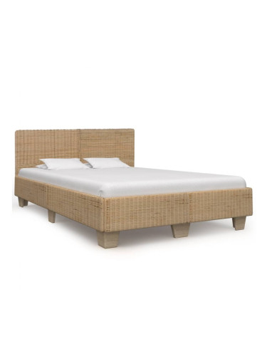 Sonata Рамка за легло, ръчно тъкан естествен ратан, 140x200 см
