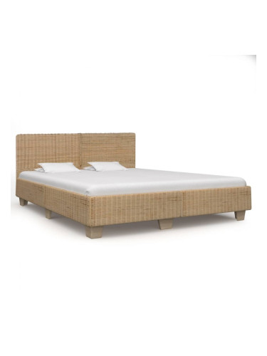 Sonata Рамка за легло, ръчно тъкан естествен ратан, 180x200 см