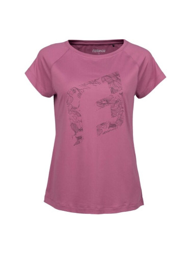 Fitforce HASLEY Дамска фитнес тениска, розово, размер