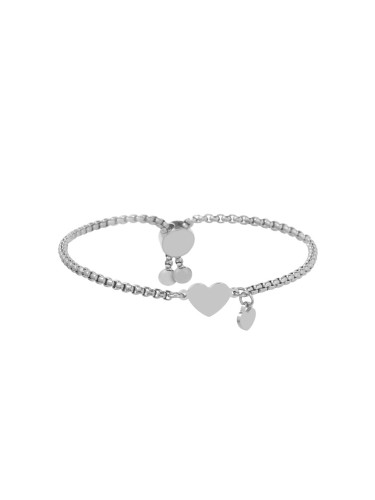 Сребриста дамска гривна със сърце Bellita