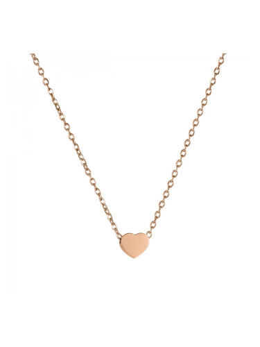 Розовозлатисто колие със сърце Bellita