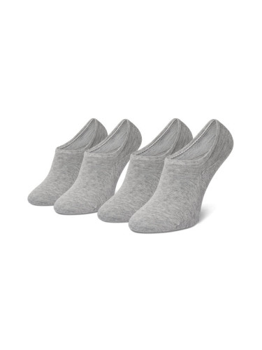 Tommy Hilfiger Комплект 2 чифта къси чорапи дамски 383024001 Сив