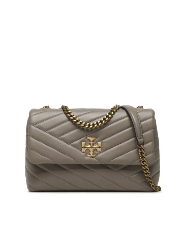 Tory Burch Дамска чанта Kira Chevron Small Convertible Shoulder Bag 90452 Сив