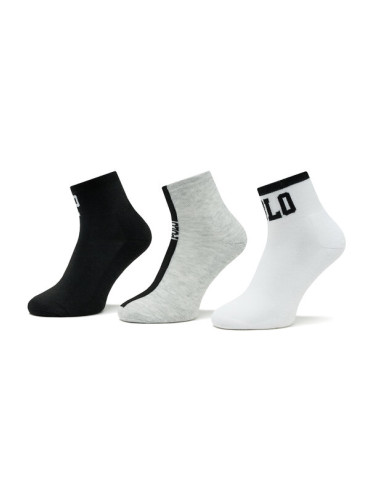 Polo Ralph Lauren Комплект 3 чифта дълги чорапи дамски 455908159002 Бял
