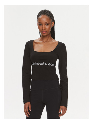 Calvin Klein Jeans Блуза J20J222013 Черен Regular Fit
