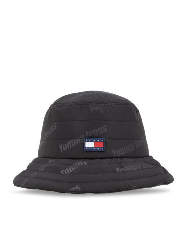 Tommy Jeans Капела Tjw Skater Girl Padded Bucket AW0AW15655 Черен
