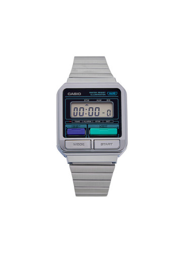 Casio Часовник Vintage 80s A120WE-1AEF Сребрист