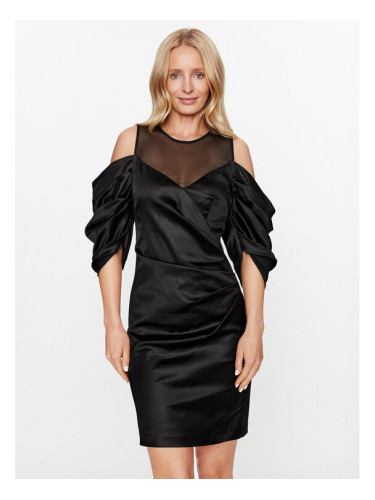 KARL LAGERFELD Коктейлна рокля 236W1312 Черен Slim Fit
