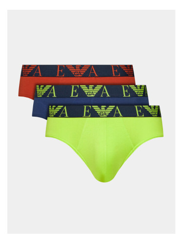 Emporio Armani Underwear Комплект 3 чифта слипове 111734 3F715 09151 Червен