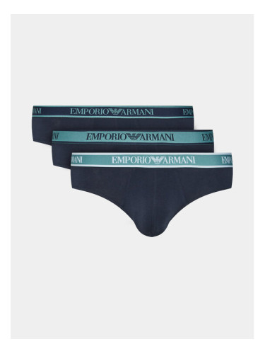 Emporio Armani Underwear Комплект 3 чифта слипове 111734 3F717 64135 Тъмносин