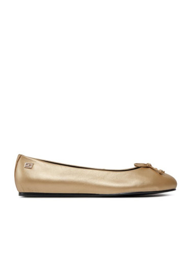 Tommy Hilfiger Балеринки Essential Golden Ballerina FW0FW07865 Златист