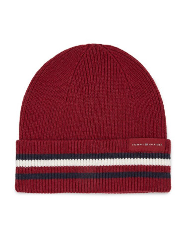 Tommy Hilfiger Шапка Corporate Beanie AM0AM11484 Червен