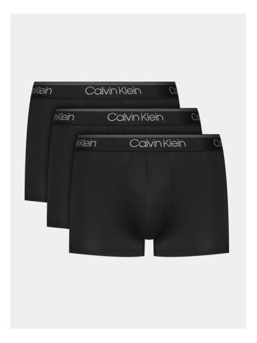 Calvin Klein Underwear Комплект 3 чифта боксерки Low Rise Trunk 3Pk 000NB2569A Черен