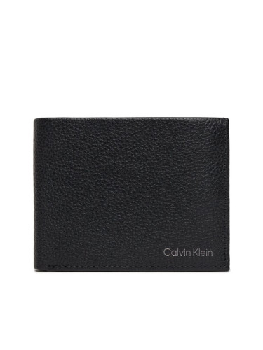 Calvin Klein Голям мъжки портфейл Warmth Trifold 10Cc W/Coin L K50K507969 Черен