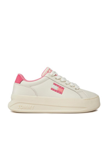 Tommy Jeans Сникърси Tjw City Flatform EN0EN02500 Екрю