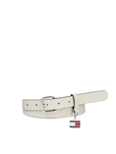 Tommy Jeans Дамски колан Tjw Hanging Plaque Leather 2.5 AW0AW15483 Бежов