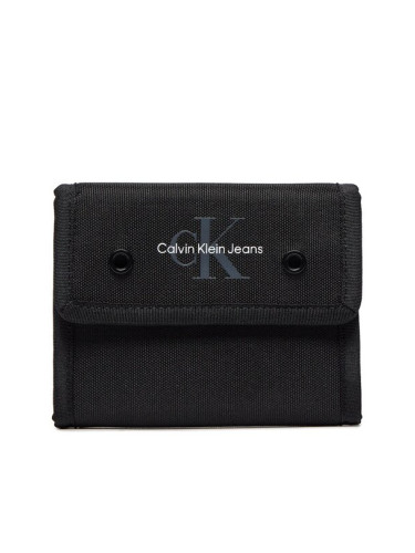 Calvin Klein Jeans Голям мъжки портфейл Sport Essentials Velcro Wallet K50K511437 Черен