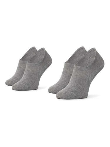 Tommy Hilfiger Комплект 2 чифта къси чорапи унисекс 382024001 Сив