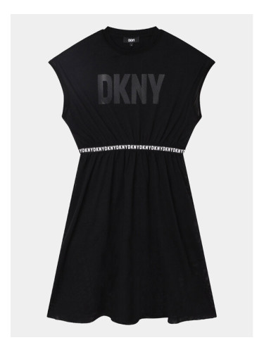 DKNY Ежедневна рокля D32898 S Черен Regular Fit