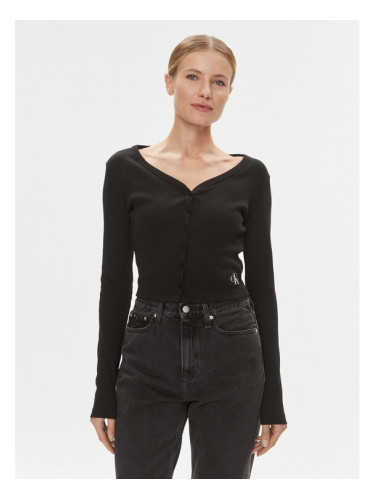 Calvin Klein Jeans Блуза J20J222570 Черен Regular Fit