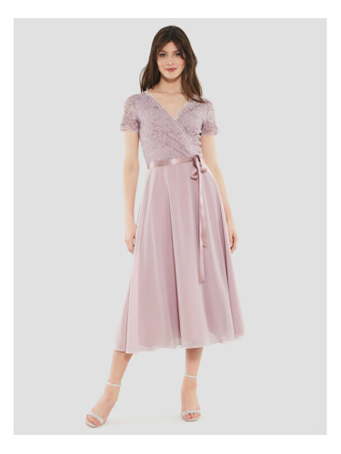 Swing Коктейлна рокля 5AE10300 Розов Regular Fit