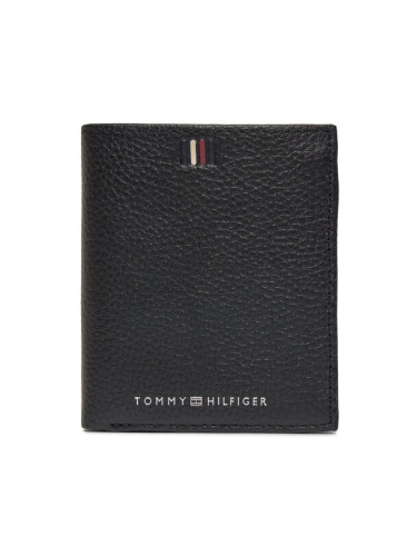 Tommy Hilfiger Голям мъжки портфейл Th Central Trifold AM0AM11851 Черен